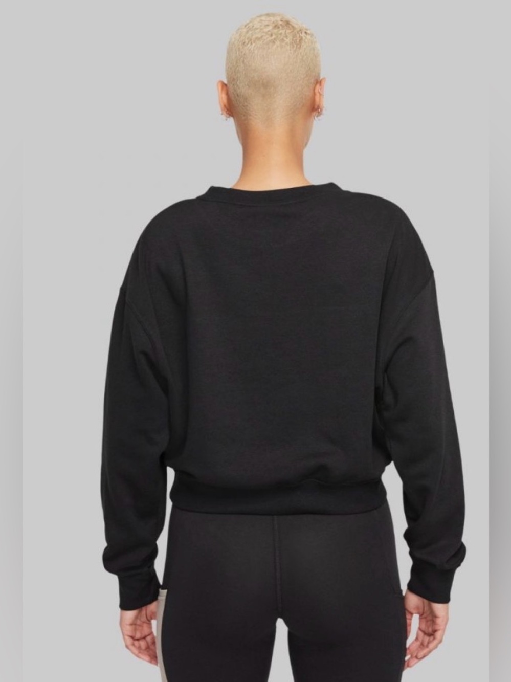 Nike Women's Black Sportswear Heritage Fleece Crewneck Sweatshirt, Size XS - Picture 3 of 10